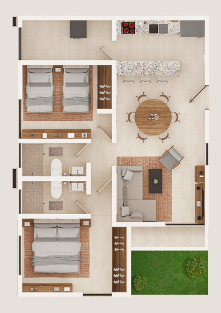 Garden House apartment with private garden