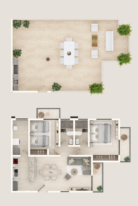 Penthouse with Private Roof Garden